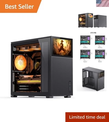 D41 Black Mesh ATX Case: Tool-Free Assembly, RTX 4090 Support, Enhanced Cooling - Image 1 of 4