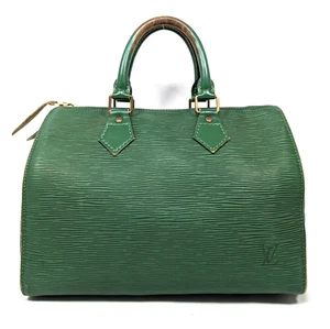 LOUIS VUITTON Speedy 25 Handbag Epi Borneo Green M43014 Vintage Satchel auth - Picture 1 of 16
