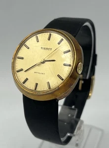 TISSOT Stylist President UFO Armbanduhr VINTAGE 1950 Jahre SELTEN Vergoldet - Bild 1 von 22