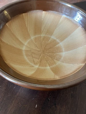 日本 Suribachi Mortar Crush Grind Prep Bowl 纹理棕色日本 — 第 1/4 张图片