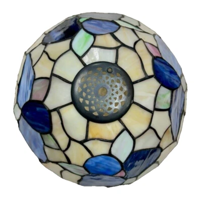 Pantalla de vidrio estilo Tiffany Emerson vintage solo de un kit de luces de ventilador de techo LK33 Foto 1 de 4