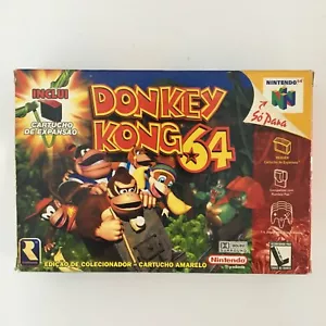DONKEY KONG 64 NINTENDO 64 GRADIENTE PLAYTRONIC BRAZIL COMPLETE IN BOX - Picture 1 of 19