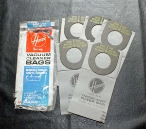 Hoover Pixie VINTAGE Vacuum Bags ~ GENUINE ~ Models 2800 2901 2911 2920 ~ 5 bags - Picture 1 of 3
