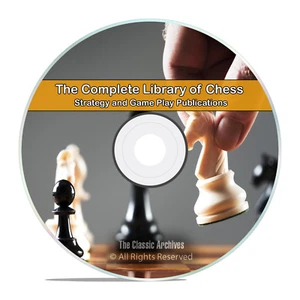Vintage Library of Chess, 100 Books, Learn How to Play, History Strategy DVD - Picture 1 of 11