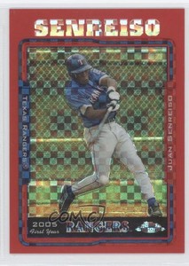 2005 Topps Chrome Update & Highlights Red X-Fractor /65 Juan Senreiso Rookie RC