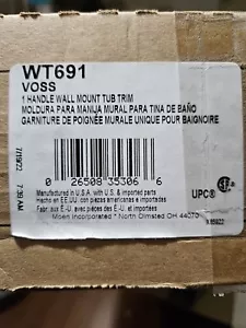 Moen WT691 Voss One-Handle Wall Mount Tub Filler Faucet Chrome - Picture 1 of 2