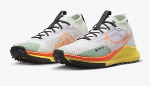 Men Size 12.5 Nike React Pegasus Trail 4 Gore Tex Grape Yellow Shoes  DJ7926-500 - Picture 1 of 5