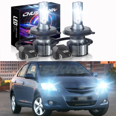 Para Para Toyota Yaris 2006 2007-2019 2020 6500K Blanco Faro LED alto/bajo Foto 1 de 4