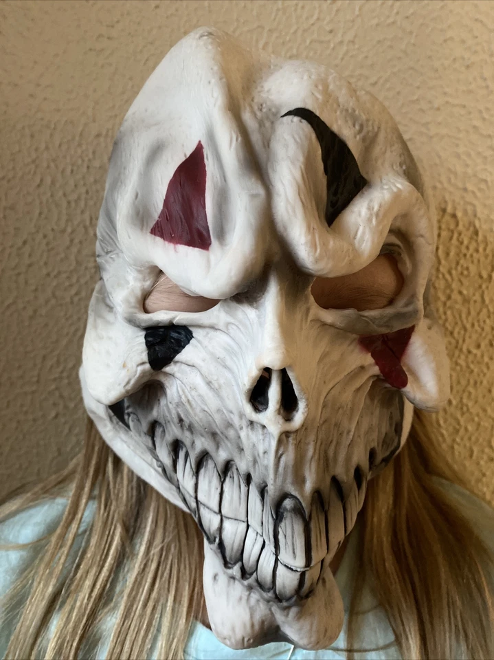 California Costume Collection White Skull Halloween Face Mask One Size party fun - Image 1 of 3