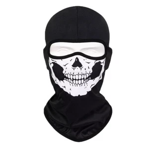 Balaclava Ghost Skull Full Face Mask Windproof Ski Mask Motorcycle Tactical Hood - Picture 1 of 7