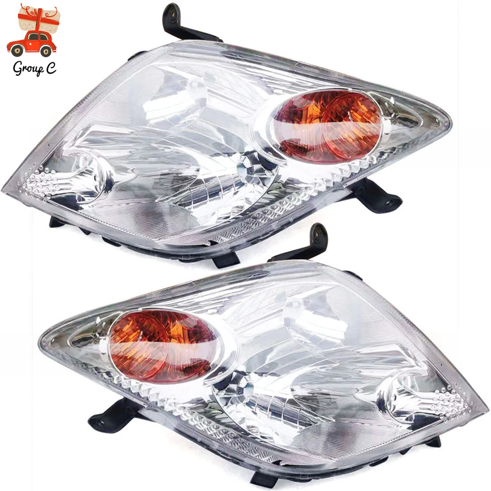 Headlight Lamp Halogen Driver Passenger Pair Set for 2004 2005 2006 Scion xA New Foto 1 de 4