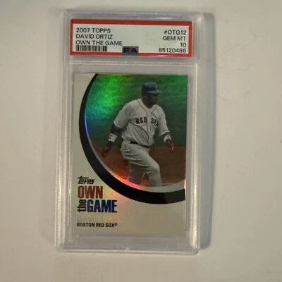 Topps David Ortiz 2007 dueño del juego #OTG12 PSA 10 Medias Rojas POP 17 HOF Foto 1 de 4