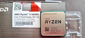 AMD Ryzen 5 5600X R5-5600X CPU Processor 3.7-4.6GHz 6CORE 12Thr Socket AM4 65W - Imagen 1 de 2