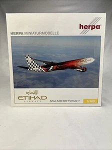 Diecast Modell RAR Herpa Etihad Airways A340-600 1:400 - Formel 1 562126 - Bild 1 von 13