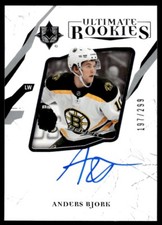 2018-19 Upper Deck Ultimate Collection Update 2017-18 Anders Bjork Auto /399