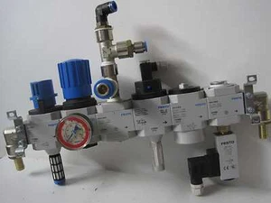 Unidad de mantenimiento FESTO D-MIDI HE, LR, PEV, FRM, HEE, HEL, PEV, con manómetro - Imagen 1 de 9