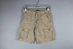 7 For All Mankind Boys 12 Cargo Shorts Khaki Tan Summer Casual Wear - Picture 1 of 8