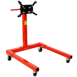 1500 LBS Motor Stand with 4 Wheels, 360 Degree Rotating Head & 4 Adjustable Arms - Picture 1 of 16