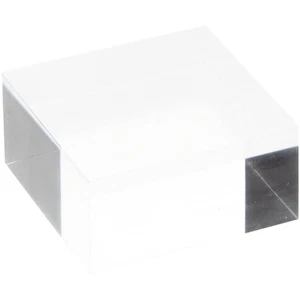 Plymor Clear Polished Acrylic Square Display Block, 1" H x 2" W x 2" D - Picture 1 of 1