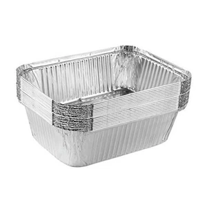Disposable Aluminum Takeout Tin Foil Baking Pans 7'' X'' X 3'' Inch 5 LB 10 - Picture 1 of 8