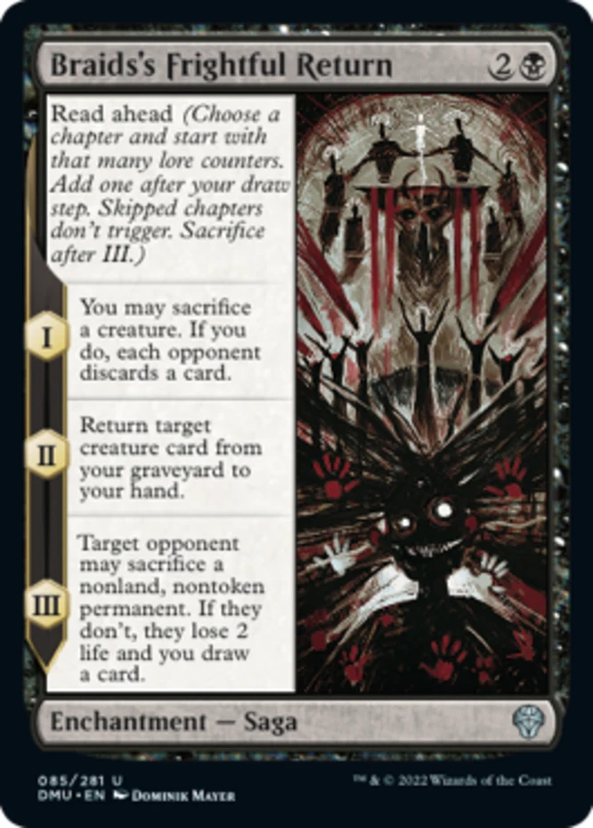 x1 Braids's Frightful Return - Dominaria United - NM - MTG - Image 1 of 1