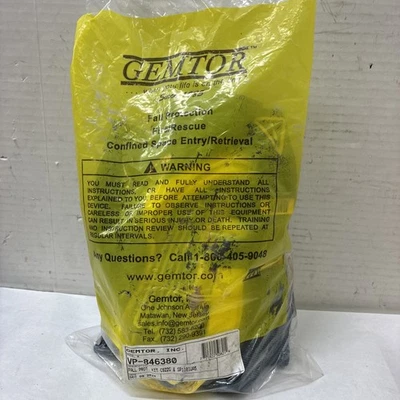 Gemtor Full Body Safety Harness with Lanyard Fall Protection Kit VP-846380 - Image 1 of 2