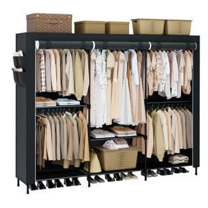 Portable Closet, 81.5 Inch Extra Large Capacity Wardrobe Closet with Cover, C... - Picture 1 of 9