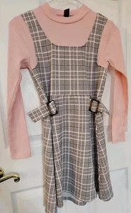 Girls Size Large (10/12) Dress Plaid Polyester Spandex - Picture 1 of 1