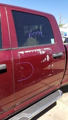 22 DODGE RAM 3500 CREW CAB DOOR ASSEMBLY REAR LEFT DRIVER MAROON Foto 1 de 4