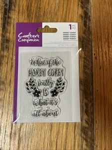 Crafters Companion Clear Stamp Hokey Cokey NEU - Bild 1 von 2