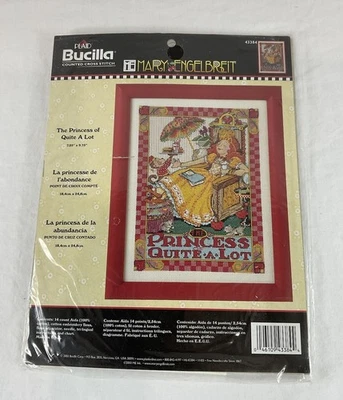 Bucilla Mary Engelbreit The Princess of Quite A Lot Cross Stitch Kit 43384 New - Image 1 of 4