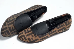 Fendi Damen Ballerinas braun Monogramm Größe EU 37 / US 7 - Bild 1 von 9