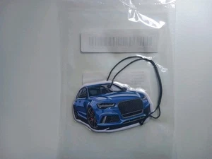Ambientador espejo audi azul rs3 rs4 rs5 rs6 quattro awd nuevo con etiquetas renn sport  - Imagen 1 de 2