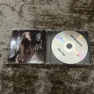 MILEY CYRUS Something Beautiful CD SEALED -SIGNED AUTOGRAPHED Insert - Picture 1 of 4