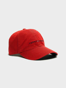 NWT MENS TOMMY HILFIGER CAP/HAT~RED / FLAG~OS