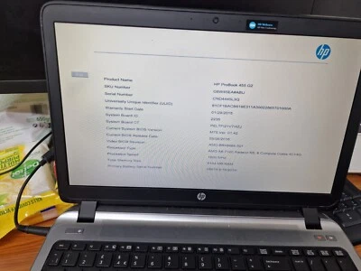 HP ProBook 455 G2 AMD A8-7100 4C+ 4G windows laptop - Image 1 of 4