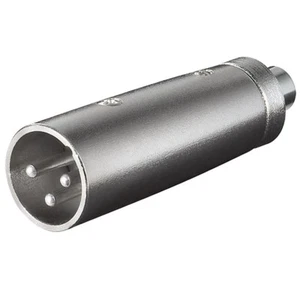 Audio Mikrofon Adapter XLR Stecker 3 polig auf Cinch Chinch RCA Kupplung Buchse - Bild 1 von 1