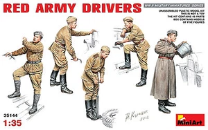 Conductores soviéticos del Ejército Rojo MiniArt 1/35 35144 Segunda Guerra Mundial en el trabajo (5 figuras) - Imagen 1 de 2