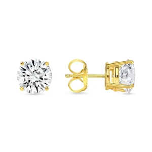 2.00 Ct Real Lab Grown Diamond Studs Earrings 14k Gold D/F VVS-VS - Picture 1 of 10