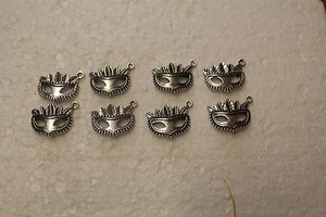 8 METAL CRAFT CHARMS ( Mask - Picture 1 of 1