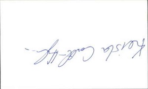 KEISHA CASTLE-HUGHES WHALERIDER Signed 3"x5" Index Card