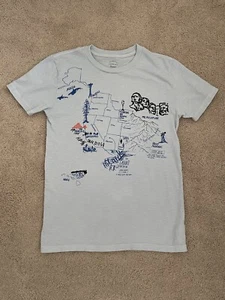 JCrew - Crewcuts National Parks; Youth Size 14 T-shirt, powder blue, 100% cotton - Picture 1 of 11
