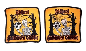 LOT of 2 NOS Fishers Halloween Classic 4" Soccer Embroidered Patch Indiana 4"x4" - Picture 1 of 2