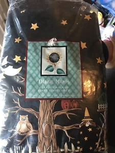 Debbie Mumm Flannel Backed Vinyl Tablecloth 60"X84" Oblong Halloween Fall NOS - Picture 1 of 11