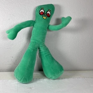 GUMBY 2000 NANCO grün Plüschtier Plüschtier 12,5 Zoll biegsam und beweglich mit Etikett - Bild 1 von 15