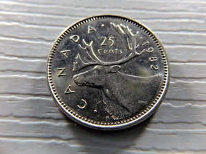 CANADA 1982 25 Cents - Picture 1 of 2