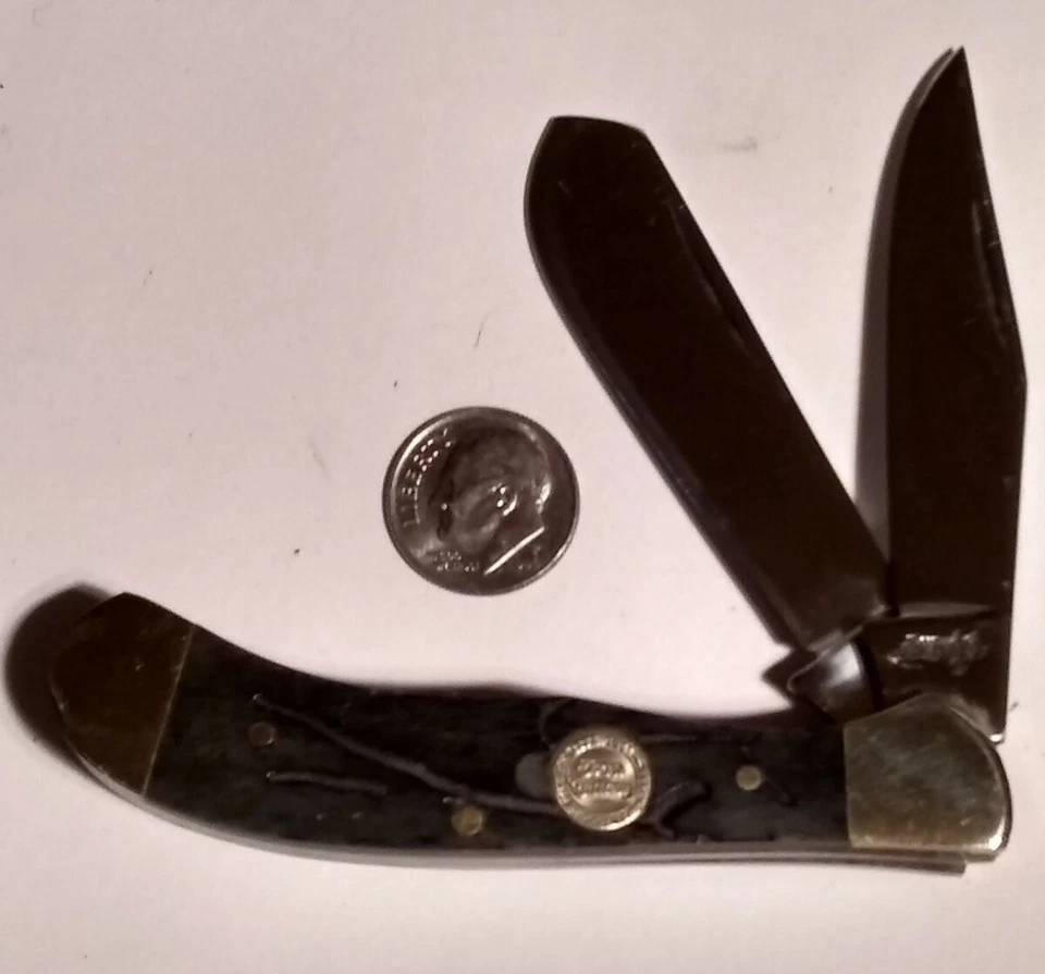 Li'l Saddle Horn  Worm Groove Bone 3 1/4" Stainless Steel w/Nickle Silver *SALE* - Image 1 of 4