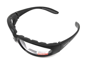 Bifocal Motorcycle Sunglasses Hercules Clear Unbreakable Biker Glasses + Pouch - Picture 1 of 12