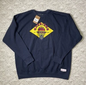 New Sz 3XL Men’s Mitchell & Ness Golden State Warriors Crewneck Sweatshirt 75th - Picture 1 of 8
