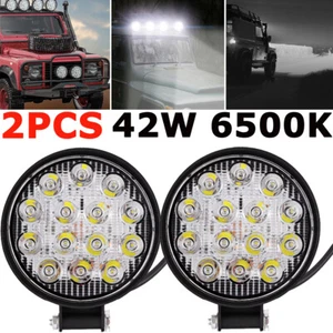 2 PIEZAS Foco LED Redondo Pod Trabajo Inundación Conducción Lámpara Antiniebla Offroad 4x4 ATV Camión - Imagen 1 de 16